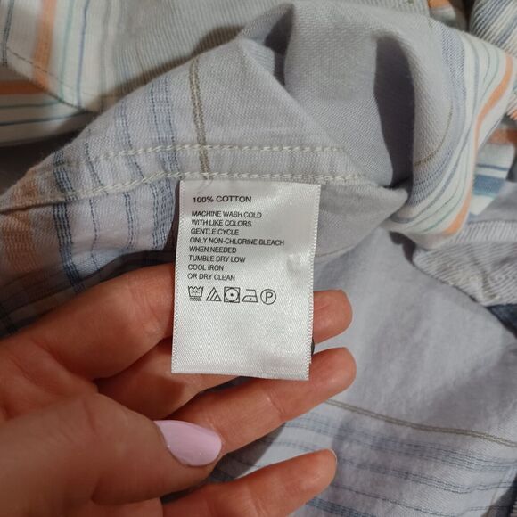 Tommy Bahama Men's Coastline Cord Long Sleeve Button Front Plaid Shirt Large - Picture 7 of 8